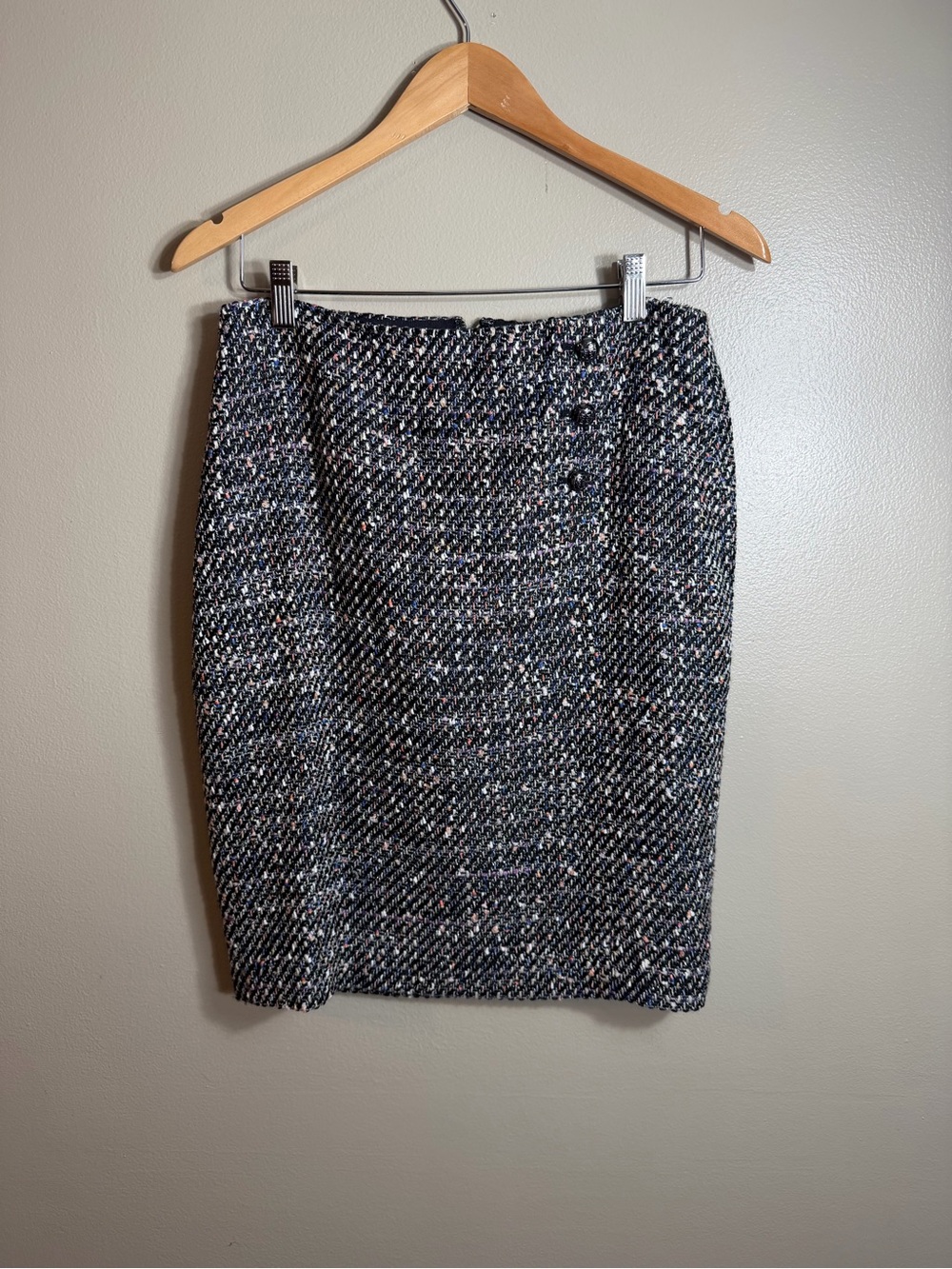 NWT Talbots Petites Tweed Pencil Skirt Size 8P Boucle Career Chic